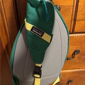 Patagonia Green and Gray Sling Backpack
